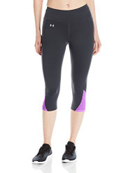Women's Under Armour Fly-By Run Capri, Anthracite (016), X-Small