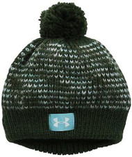 Under Armour Girls Speckle Beanie, Downtown Green/Veneer/White, One Size Fits