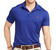 New Men Polo Ralph Lauren Performance Lisle Polo Shirt MSRP $98.5 100% AUTHENTIC