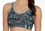 Women's Under Armour Heatgear Printed/Seamless Essential Sports Bra Academy