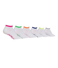 Ralph Lauren Flat Knit Socks 6-Pack, One Size, White Assorted