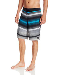 Quiksilver Men's Diffuse Traceable Recycled 4 Way Stretch Boardshort, Diffuse Black, 32
