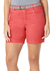 Bandolino Bandolino Womens Amalia Belted Twill Shorts