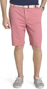 IZOD Men's Big and Tall Flat Front Solid Oxford Short