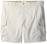 IZOD Men's Big and Tall Flat Front Lightweight Poplin Cargo Short