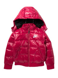 Nike Toddler Boys Quilted Puffer Hooded Jacket (2T , Rush Pink)