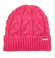 Michael Kors Women's Patchwork Cable Knit Cuff Beanie Hat