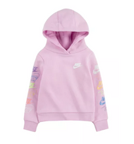 Nike Girls Preschool Futura Stack Hoodie without Pocket