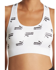PUMA Women's Seamless TWO TONE Bralette Sports Bra Removable Cups