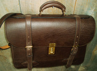 Handmade Bison Leather Briefcase