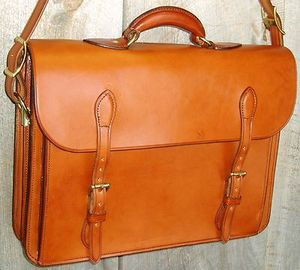 leather briefcase handmade