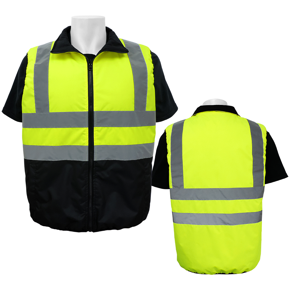 FrogWear HV HighVisibility Reversible Insulated Safety Vest G & S