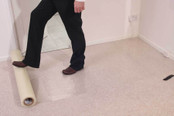 100cm x 100m Self-Adhesive Carpet Protection Roll  (60 Micron)