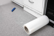Self adhesive standard carpet protection for flat areas