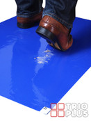 Sticky Tack-Mat Floor Protection (30 Sheets per Pack) - Adhesive Entrance & Door Dust Sheets - 60cm x 90cm