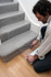 Super heavy duty stair carpet protector