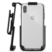 Encased Clear Back Case iPhone Xs Max with Belt Clip Holster - Clear
