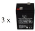 BB BP46 6V 4.5Ah  Battery -3 pack