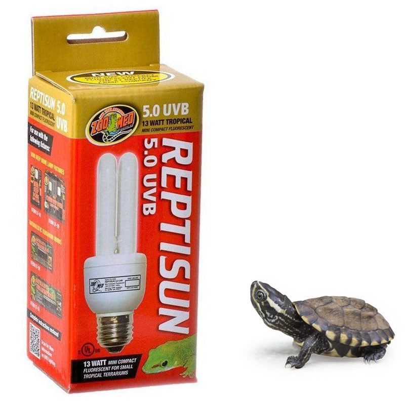 Zoo Med 5.0 UVB Mini Coil Bulb 13 Watt Water Turtle - MyTurtleStore.com