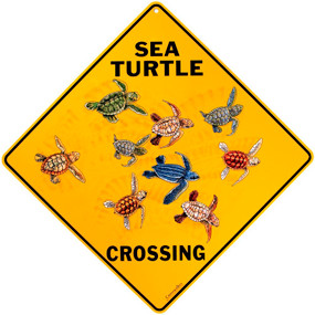 Sea Turtle Crossing Turtle Sign