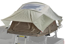 Yakima 8007436 SkyRise HD Small Tan/Red Rooftop Tent - Rack Stop, North Vancouver