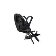 Thule 12021150 Yepp 2 Mini Midnight Black Front - Mount Bike Seat - Rack Stop, North Vancouver