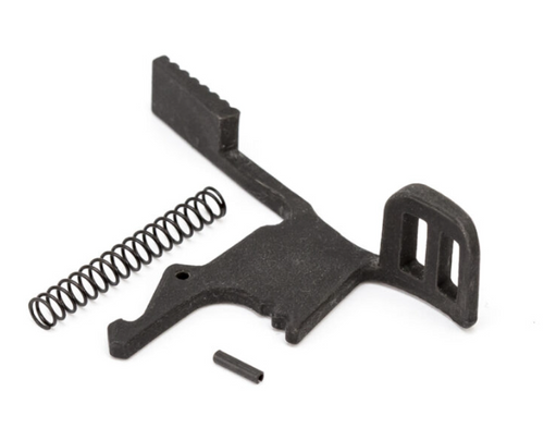 AR15 Steel Ambi Extended Charging Handle with Oversized Latch top view. The charging handle is not included.