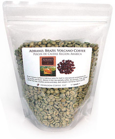 Brazil Adrano Volcano Coffee from Poços de Caldas, green unroasted ##for 1lb (larger sizes available)##