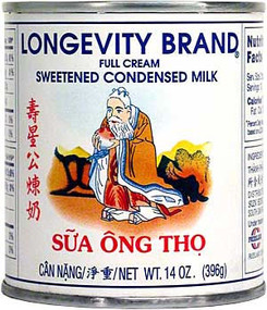 Traditional Longevity brand condensed milk is perfect for Vietnamese coffee ##for 14oz, Longevity brand##