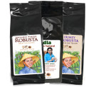 Robusta Smackdown ##compare 3 different origins and 2 different roast levels! Three 8-oz bags##