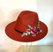 Fedora (Rust Red) - 005, Direct from the designer Peak and Brim Hats.