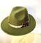 Fedora (Army Green) - 009, Direct from the designer Peak and Brim Hats.