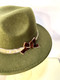 Fedora (Army Green) - 009, Direct from the designer Peak and Brim Hats.