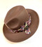 Fedora (Brown) - 014, Direct from the designer Peak and Brim Hats.