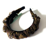 Ruffle & Scrunchie Headband – 012, Direct from the designer Peak and Brim Hats.