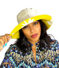 Molly May (Hat in a Bag) – Yellow Daisy, Direct from the designer Peak and Brim Hats.
