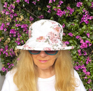 Nancy Canvas (Rose) - White, Direct form the designer Peak and Brim Hats.