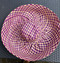 Madagascar Raffia - Wide Brim Purple Check (J29 - 001), Direct from the designer Peak and Brim Hats.