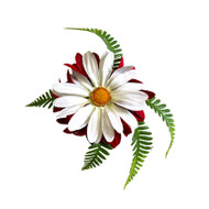 Floral Brooch – 011 (Large White Daisy Flower), Direct from the designer Peak and Brim Hats