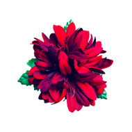 Floral Brooch – 019 (Red Flower), Direct from the designer Peak and Brim Hats