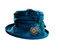 Peak and Brim Designer Hats - Lavinia in Teal - direct from the designer