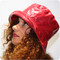 Peak and Brim Designer Hats - Kelly in Claret- direct from the designer