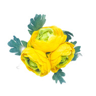 Floral Brooch – 012 (Cluster of Yellow Flowers), Direct from the designer Peak and Brim Hats