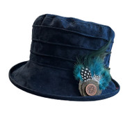 Feather Brooch - Turquoise -Direct from the designer Peak and Brim Hats. 