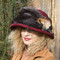 Peak and Brim Designer Hats - Monique in Burgundy - direct from the designer
