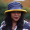 Peak and Brim Designer Hats - Lucy (Two Tone) in Navy & Yellow - direct from the designer