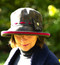Peak and Brim Designer Hats - Alexia Medium Brim in Cerise Pink- direct from the designer