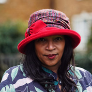 Peak and Brim Designer Hats - Marie in Red - direct from the designer