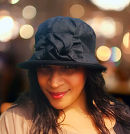Geraldine Small Brim in Black - Direct from the designer, Peak and Brim Designer Hats