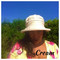 CBFA Small Brim in Cream Calico - Direct from the designer, Peak and Brim Designer Hats